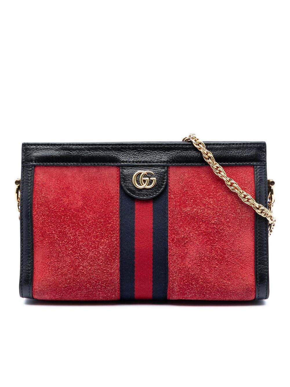 Gucci Small Suede Web Ophidia Chain #368594G55B